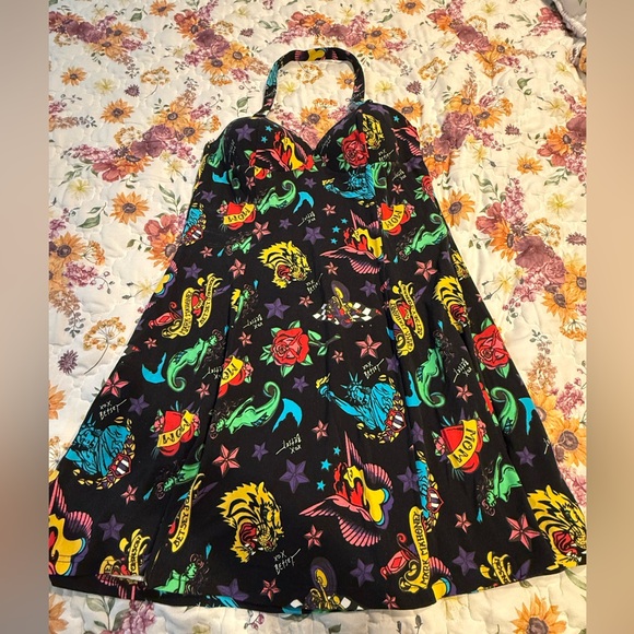 Betsey Johnson Dresses & Skirts - Betsey Johnson Halter Tattoo Dress